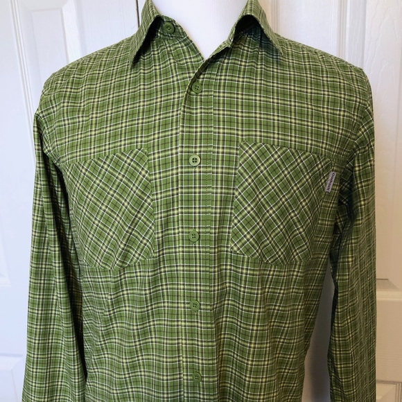 Carhartt Other - Carhartt Casual Green Plaid Cotton Shirt, Medium